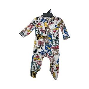 Disney Mickey Mouse Newborn Footie - Blue, Red, Yellow